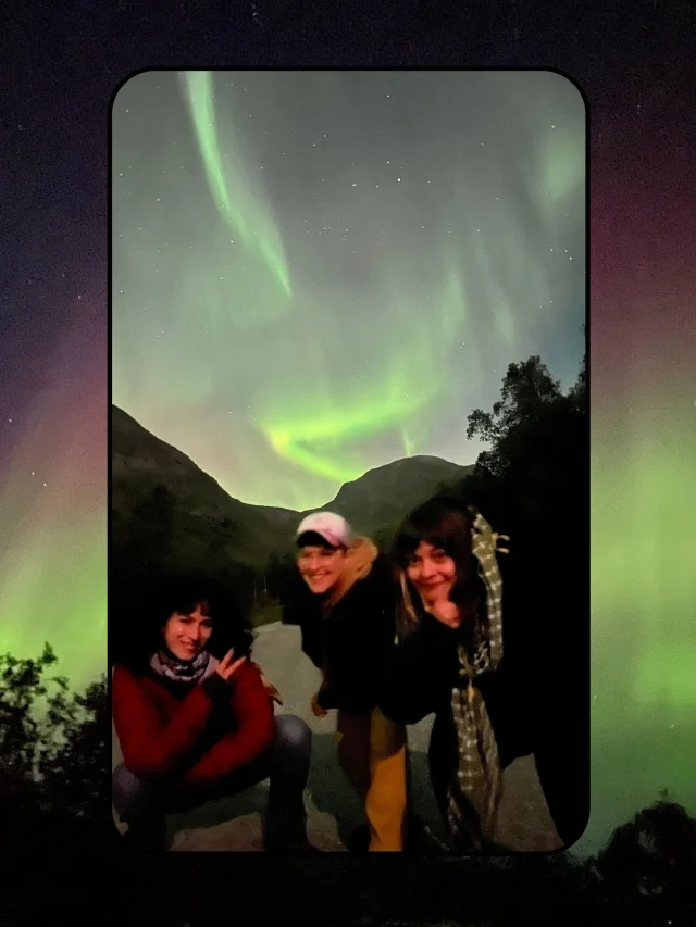 Last month new GNO Trainer Sarj and GNO founder Bryony headed up to northern Norway to deliver training in Tromsø, a small city of 70,000 more than 400km north of the arctic circle! ❄️

Working with @klubbtarab, an Arab diaspora club concept focussed on bringing artists and DJs from the SWANA region to the arctic, we delivered two bespoke trainings: one for industry professionals working behind the scenes and on the doors to discuss the challenges of safety work and interrupting harassment, sexual violence and racism in a small city; and another community-focussed session looking at conflict in queer community spaces and essential harm reduction and overdose response, in collaboration with @openoutfestival.

We had so much fun during our downtime, including a b2b DJ set at a mini-golf bar, the uniquely beautiful experience of witnessing the Northern Lights, and  jumping in the (very salty!) Arctic sea after a traditional sauna! 🌌🧖‍♀️

Deepest thank yous to Klubb Tarab for hosting us on this special trip, and stay tuned for the video documentary all about this project! 🎥

[Image descriptions in alt text]