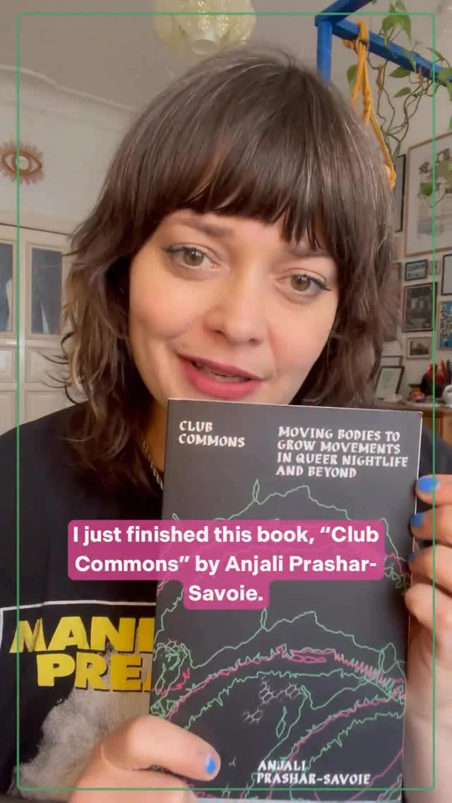 🗣️ GNO’s take on Club Commons by Anjali Prashar-Savoie, out now on @velocitypress! Hear more from our founder Bryony re the “nightlife shock doctrine” in the chapter on Carceral Clubbing 📖